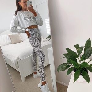 Crop top and tights -